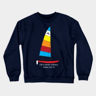 Hobie Cat 14 Sailboat Crewneck Sweatshirt